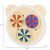 Kidicare - Wall toys Bear Head (Series-Pack of 6）