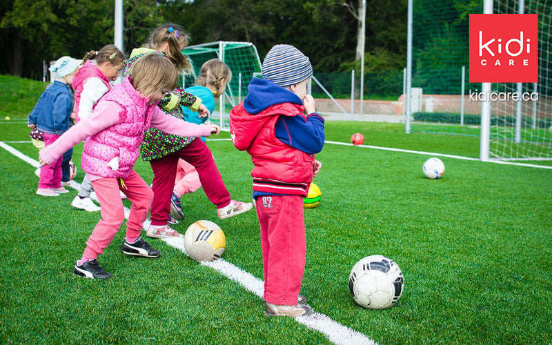 Recreational activities for children outside daycares