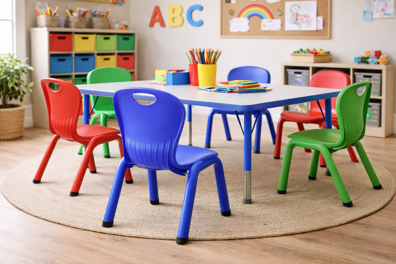 Kidicare Adjustable Table Legs Set of 4 for Daycares