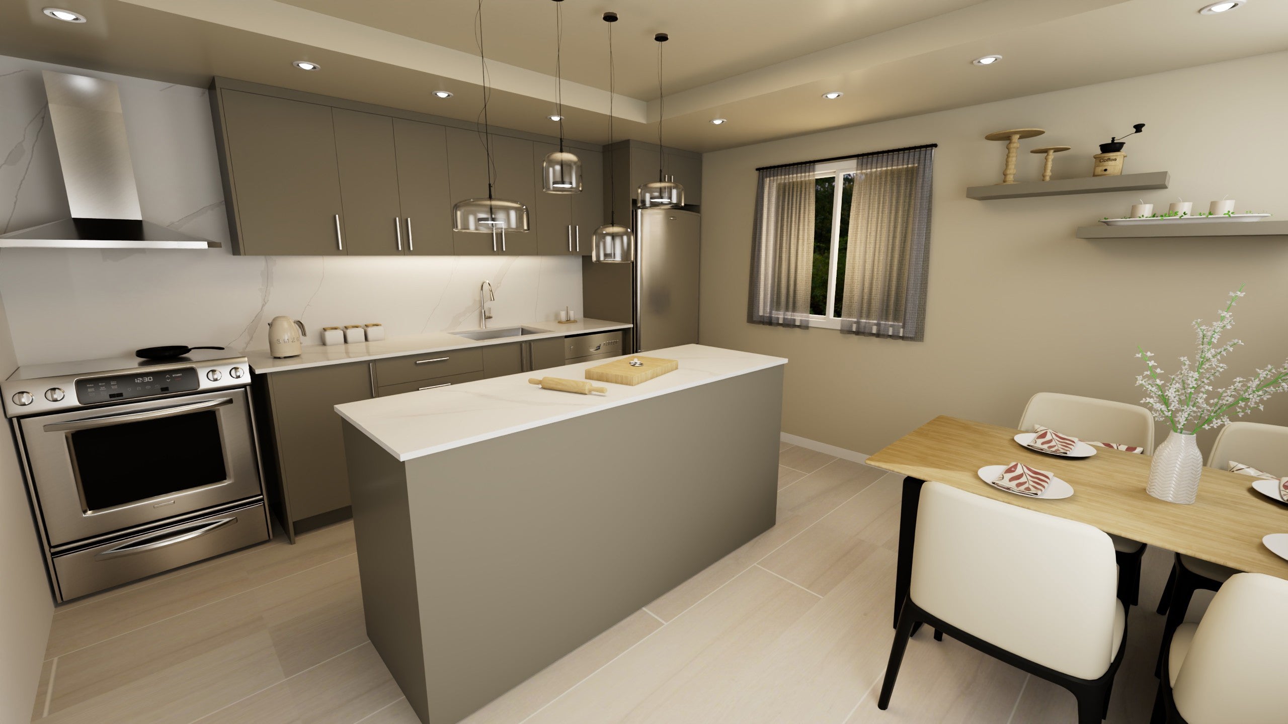 Kitchen Recessed 10 Feet - 5 Colors