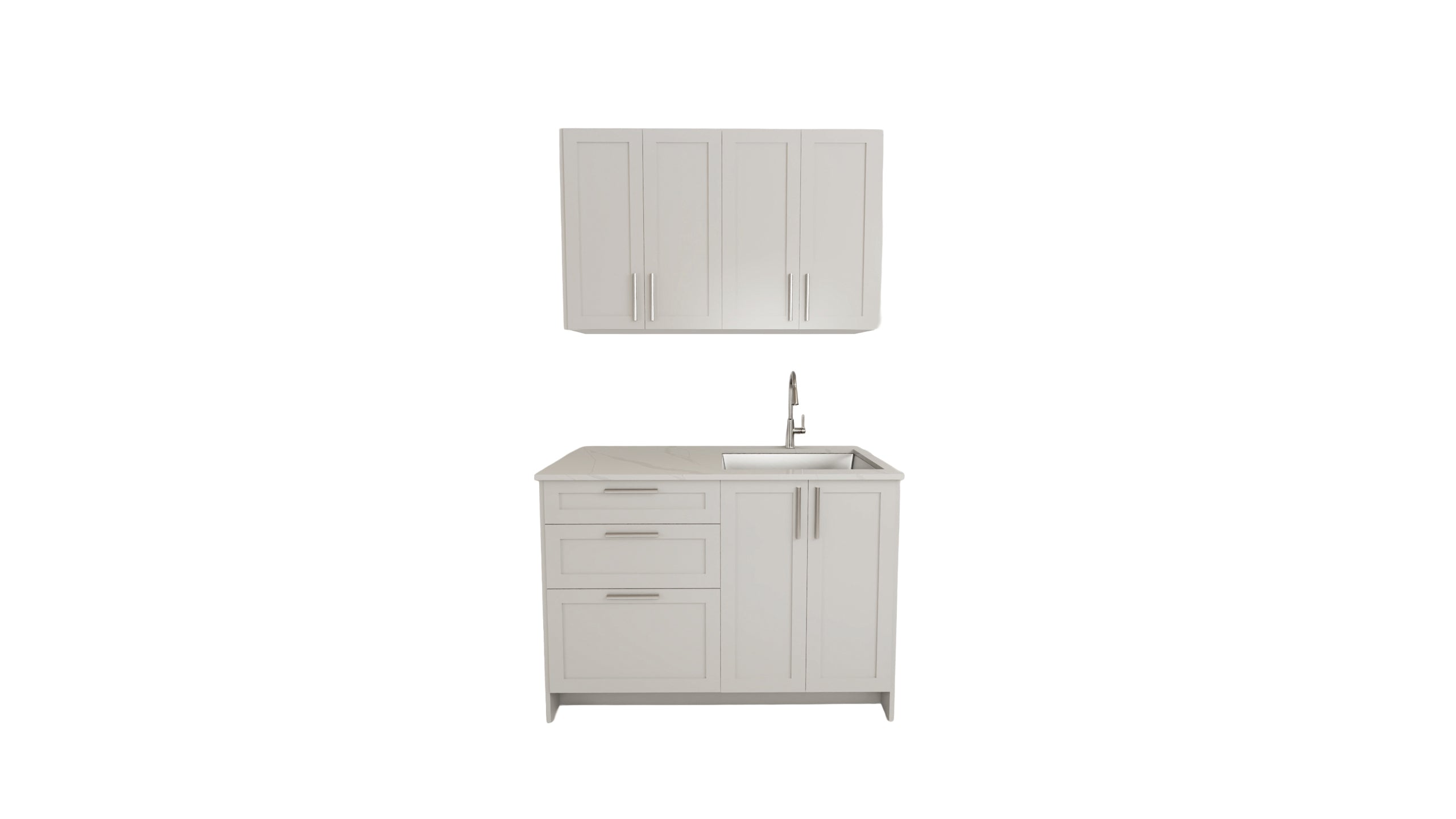 Kitchen 4 feet - 5 Colors 4 Feet SHAKER WHITE