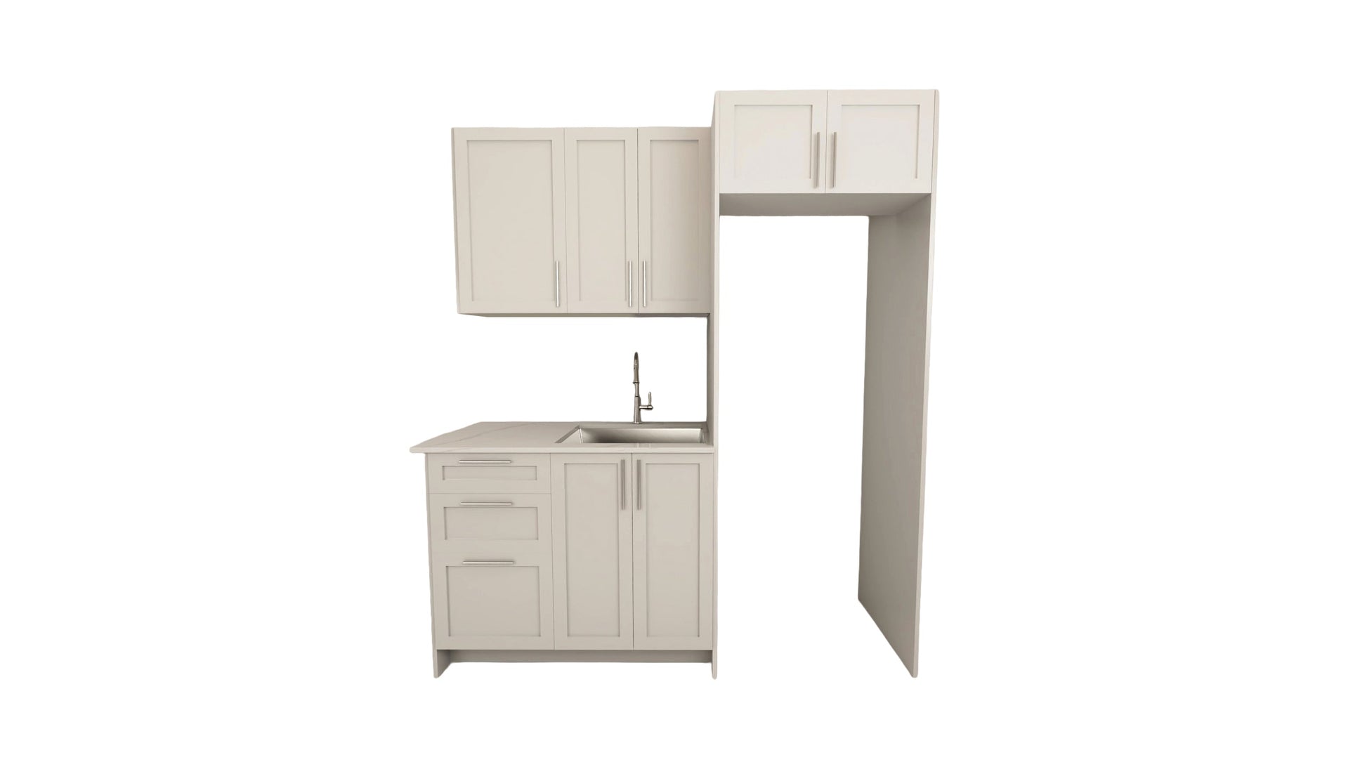 Kitchen Recessed 6 Feet - 5 Colors 6 Feet SHAKER WHITE