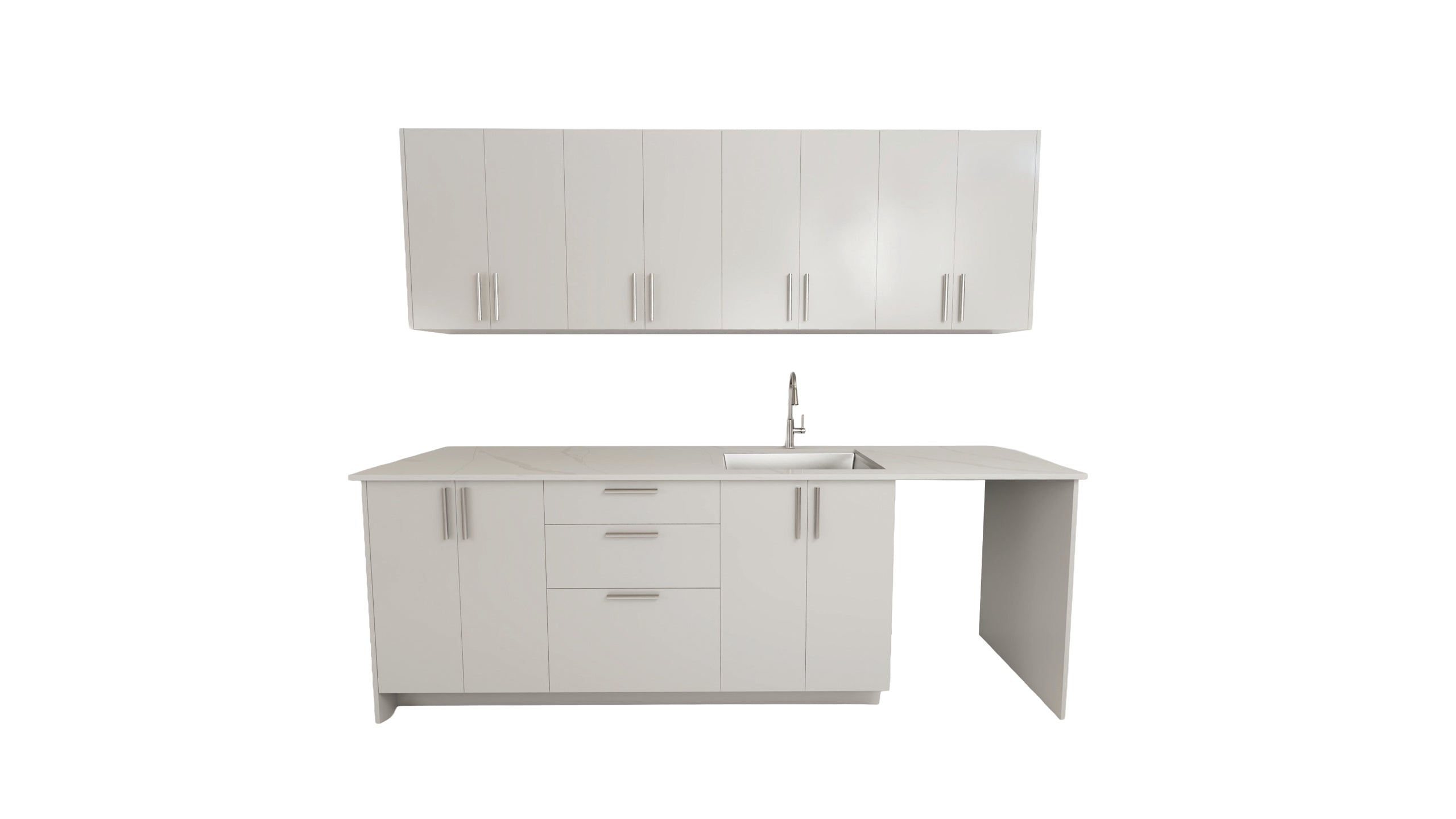 Kitchen 8 Feet - 5 Colors 8 Feet GLOSSY WHITE