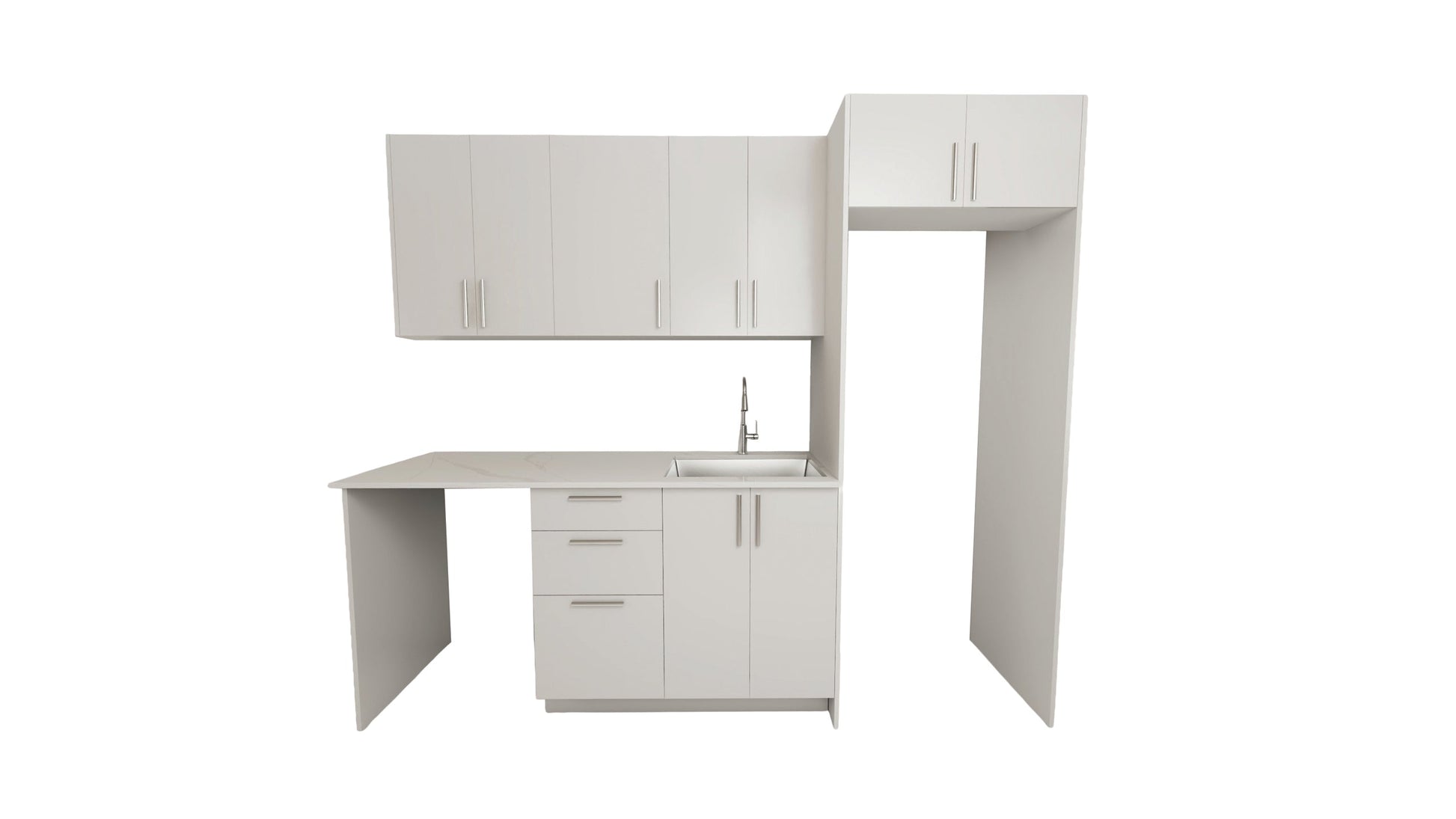 Kitchen Recessed 8 Feet - 5 Colors 8 Feet GLOSSY WHITE