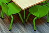 Charger l&#39;image dans la galerie, 36x72 Natural Table with 10 Metal Chairs Set
