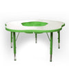 Cloud Table with 5 Plastic Chairs Set