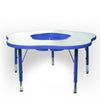 Cloud Table with 5 Plastic Chairs Set