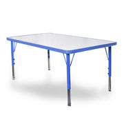 24x45 Table with 6 Metal Chairs Set