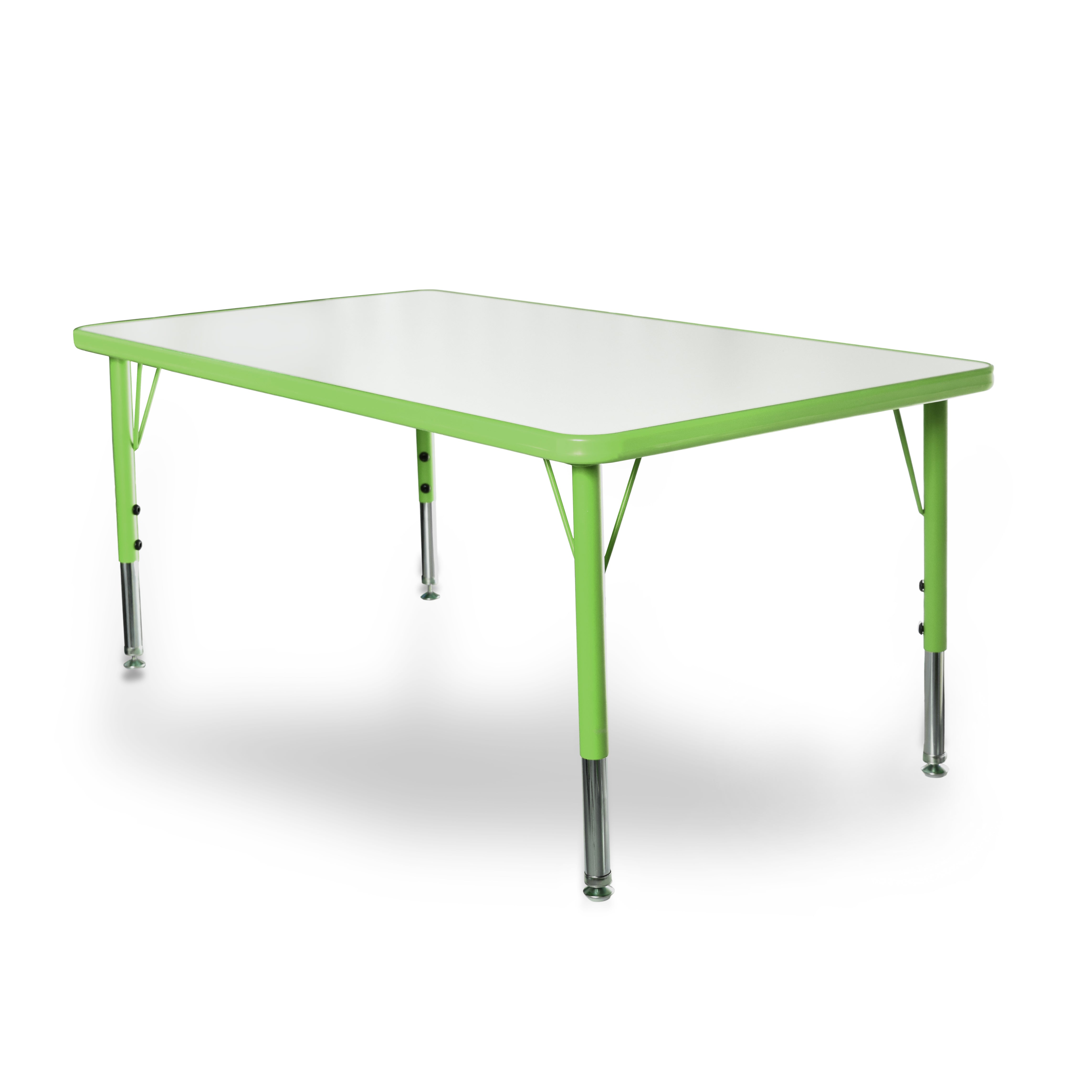 24x45 Table with 6 Metal Chairs Set