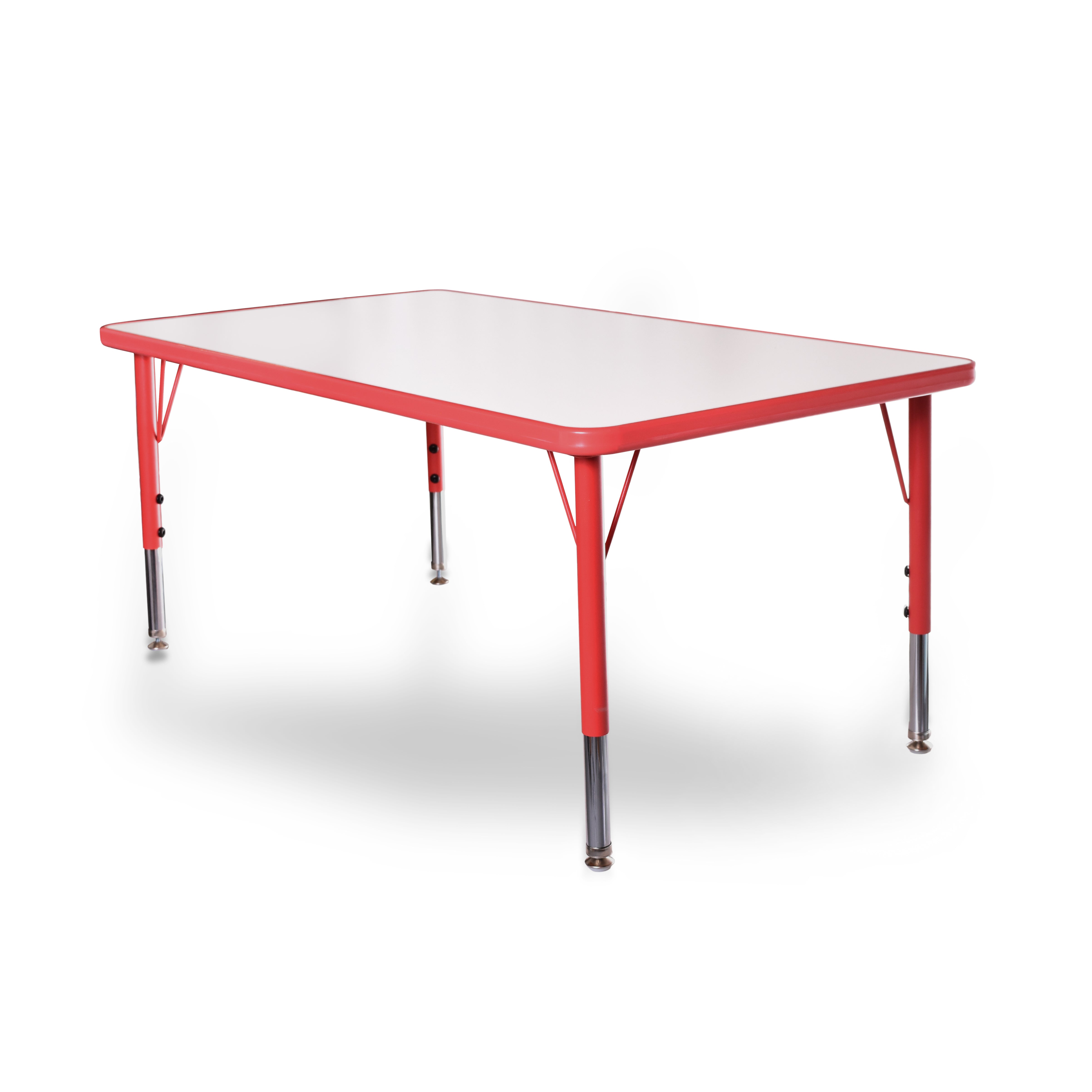 24x45 Table with 6 Metal Chairs Set