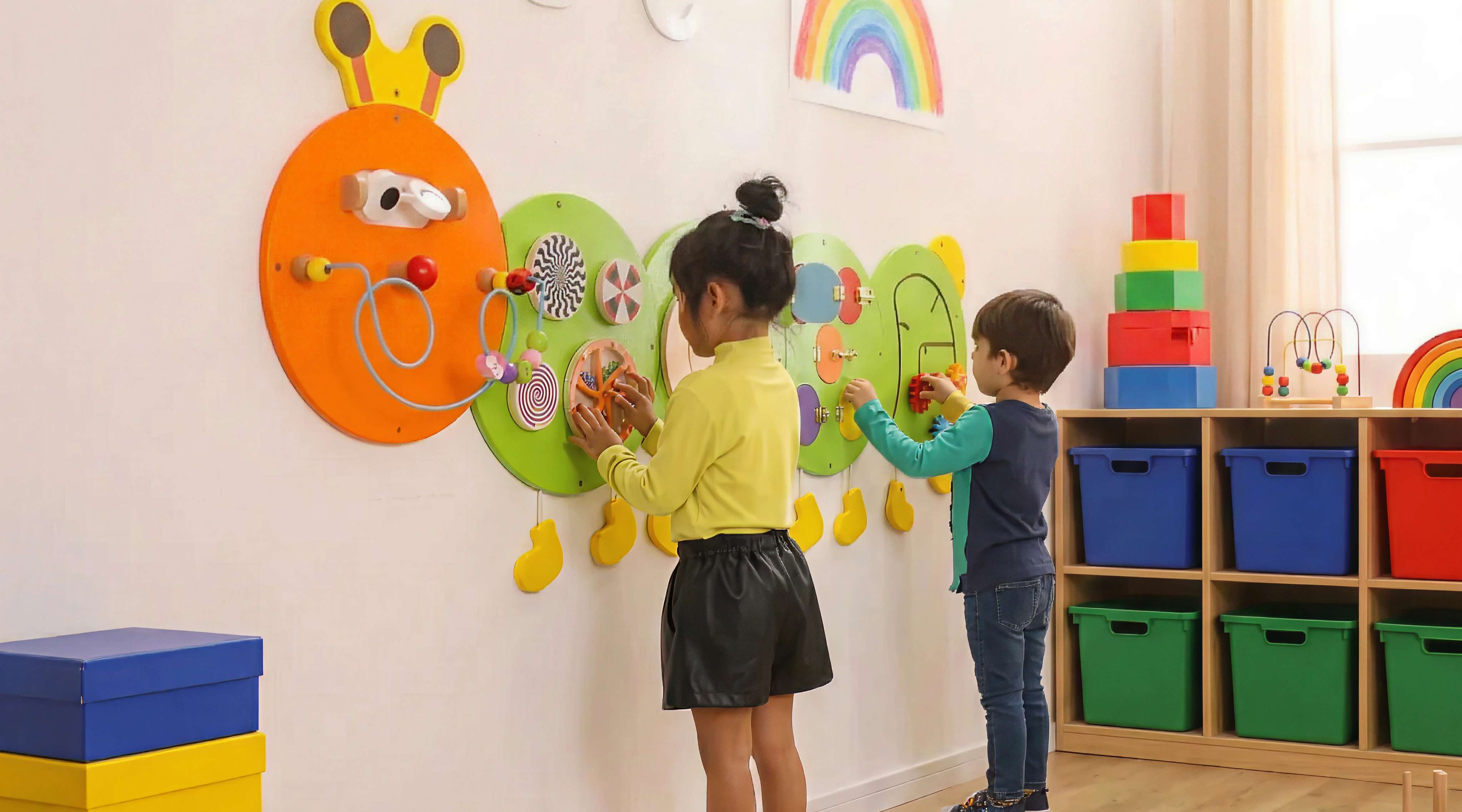 Kidicare - Jouet Mural Chenille