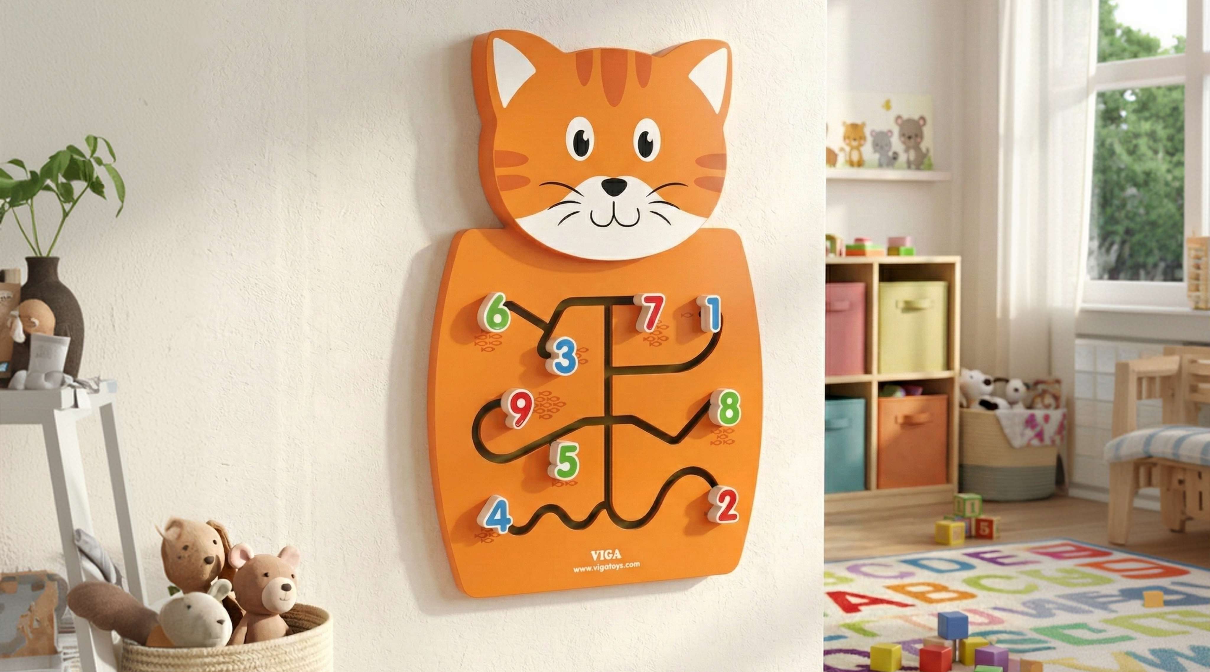 Kidicare - Jouet Mural - Chat