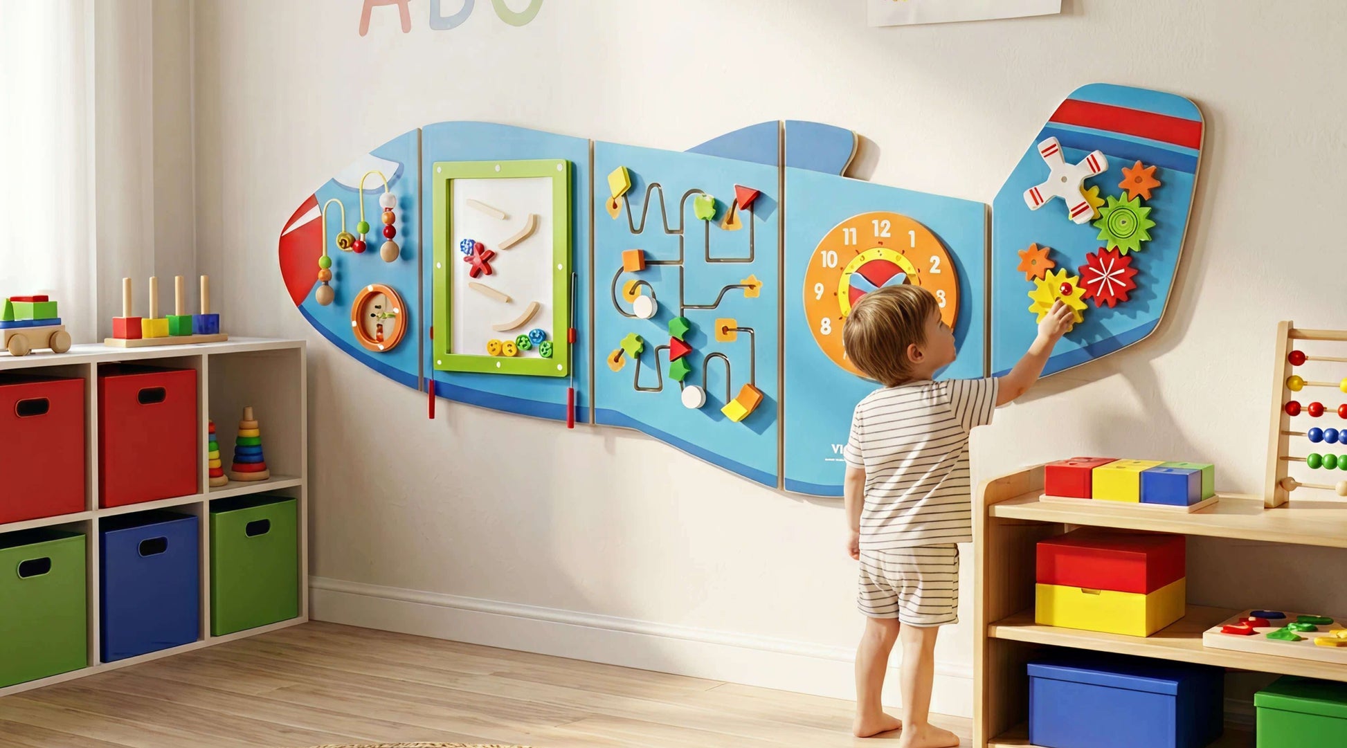 Wall Toy | Airplane | Fine Motor Activity Wall | Kidicare