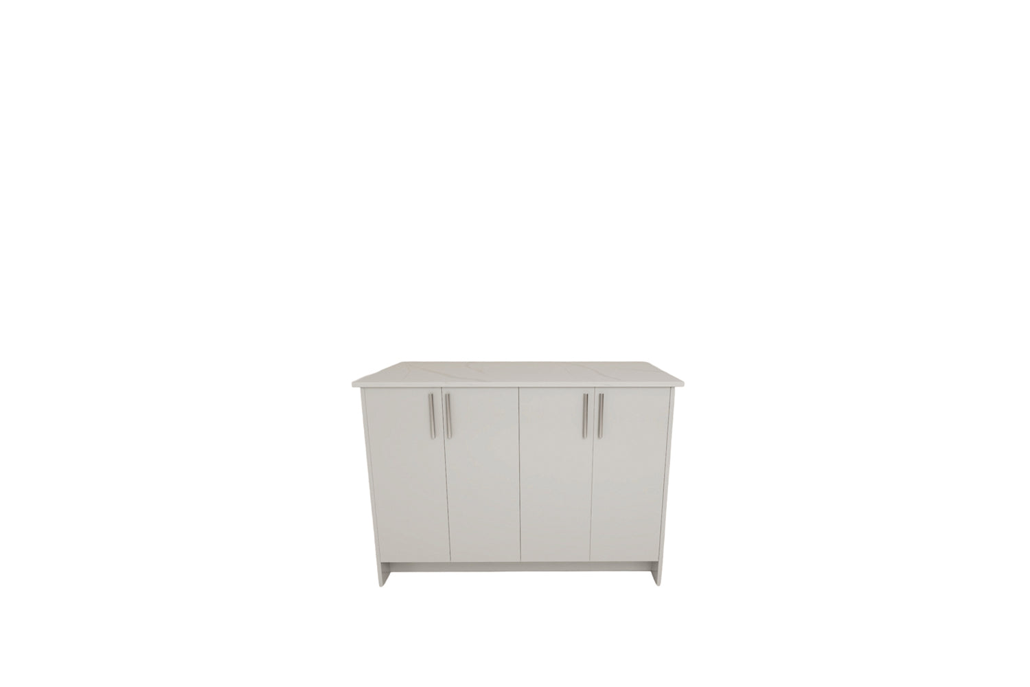 Kitchen Island 4 Feet - 5 Colors 4 Feet GLOSSY WHITE