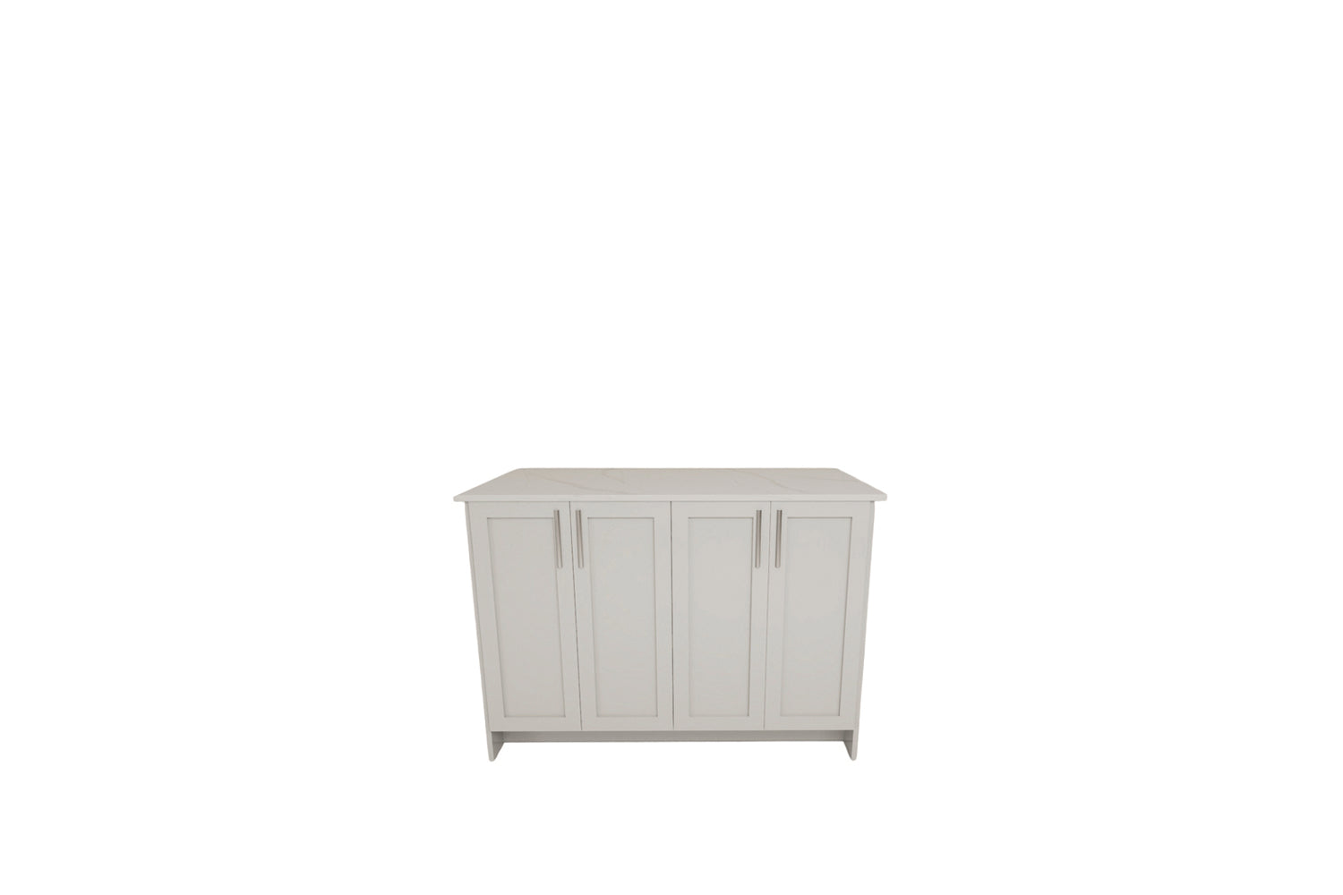 Kitchen Island 4 Feet - 5 Colors 4 Feet SHAKER WHITE