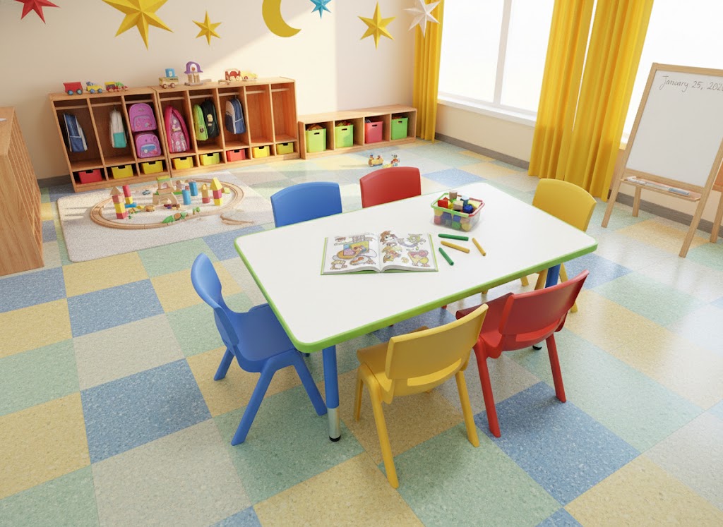 24x45 Table with 6 Metal Chairs Set