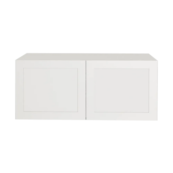 Armoire de cuisine assemblée Urbania Collection au-dessus du réfrigérateur 33 po x 14 po x 12,5 po - Shaker White