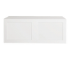 Armoire de cuisine assemblée Urbania Collection au-dessus du réfrigérateur 36 po x 14 po x 12,5 po - Shaker White