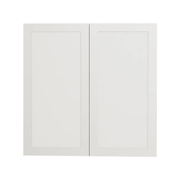 Urbania Collection Assembled Kitchen Cabinet 2 Door Wall Cabinet 30 in x 30 in x 12.5 in - Shaker White