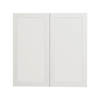 Urbania Collection Assembled Kitchen Cabinet 2 Door Wall Cabinet 30 in x 30 in x 12.5 in - Shaker White