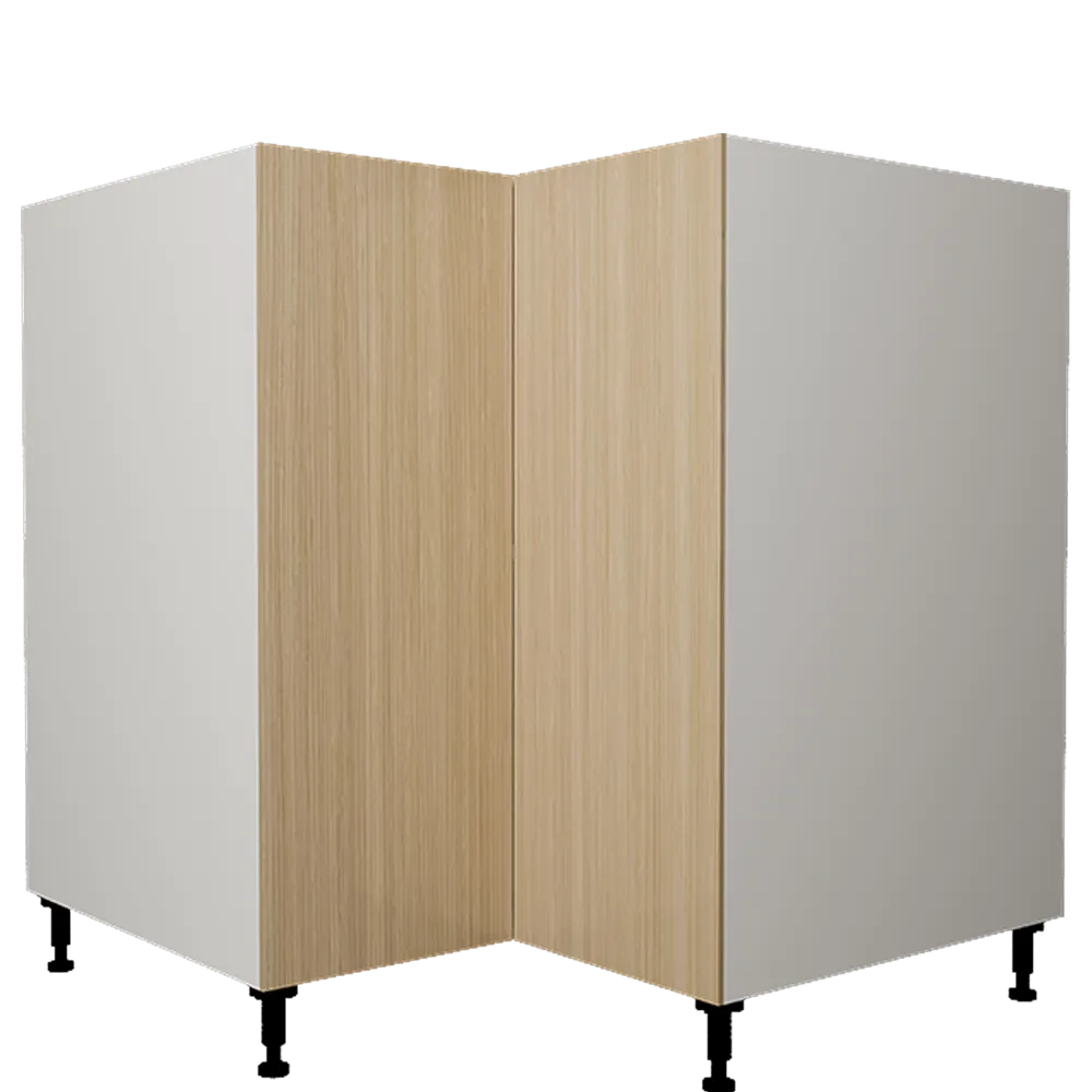 Urbania Collection Assembled Kitchen Cabinet - Sheer Beauty 1 Door Corner Base Cabinet 36 in x 34.75 in x 24 in - Sheer Beauty