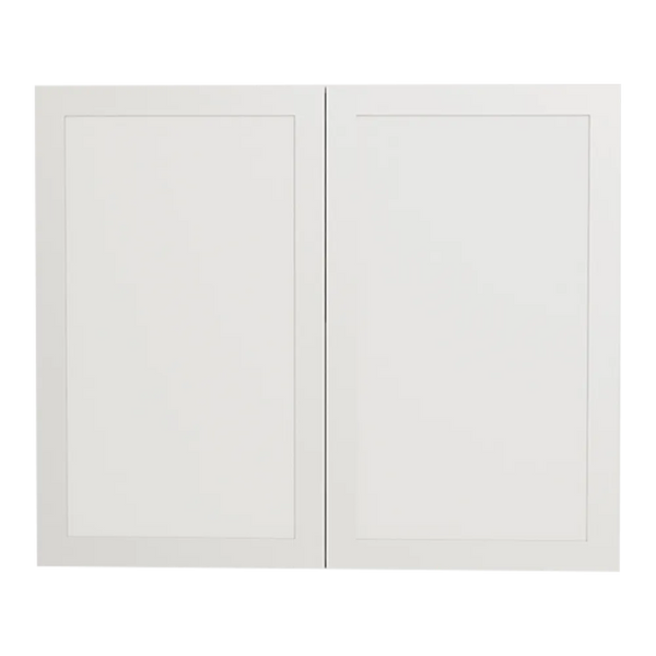 Urbania Collection Assembled Kitchen Cabinet 2 Door Wall Cabinet 36 in x 30 in x 12.5 in - Shaker White