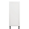 Urbania Collection Assembled Kitchen Cabinet 1 Door Base Cabinet 15 in x 34.75 in x 24 in - Shaker White