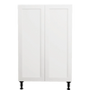 Urbania Collection Assembled Kitchen Cabinet 2 Door Base Cabinet 24 in x 34.75 in x 24 in - Shaker White
