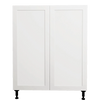 Urbania Collection Assembled Kitchen Cabinet 2 Door Base Cabinet 30 in x 34.75 in x 24 in - Shaker White