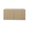 Urbania Collection Assembled Kitchen Cabinet - Sheer Beauty Over-the-Fridge Cabinet 30 in x 14 in x 12.5 in - Sheer Beauty