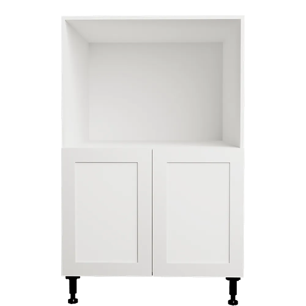 Urbania Collection Assembled Kitchen Cabinet Microwave Base Cabinet 24 in x 34.75 in x 24 in - Shaker White
