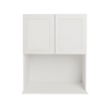 Urbania Collection Assembled Kitchen Cabinet Microwave Wall Cabinet 24 in x 30 in x 15.5 in - Shaker White