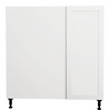Urbania Collection Assembled Kitchen Cabinet Corner Base Cabinet 36 in x 34.75 in x 24 in - Shaker White