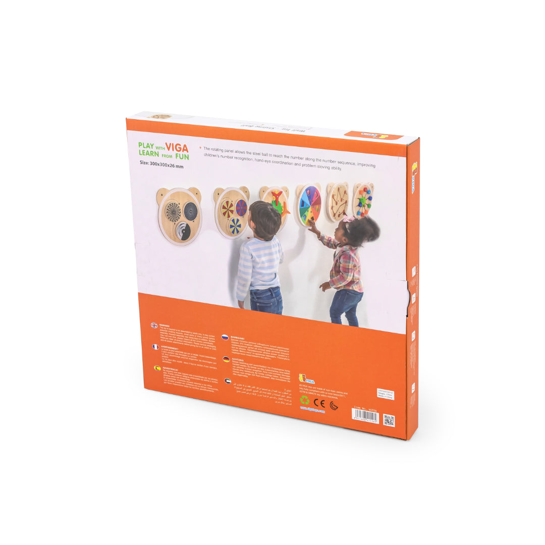 Kidicare - Jouets muraux Tête d'ours (Série-Pack de 6）