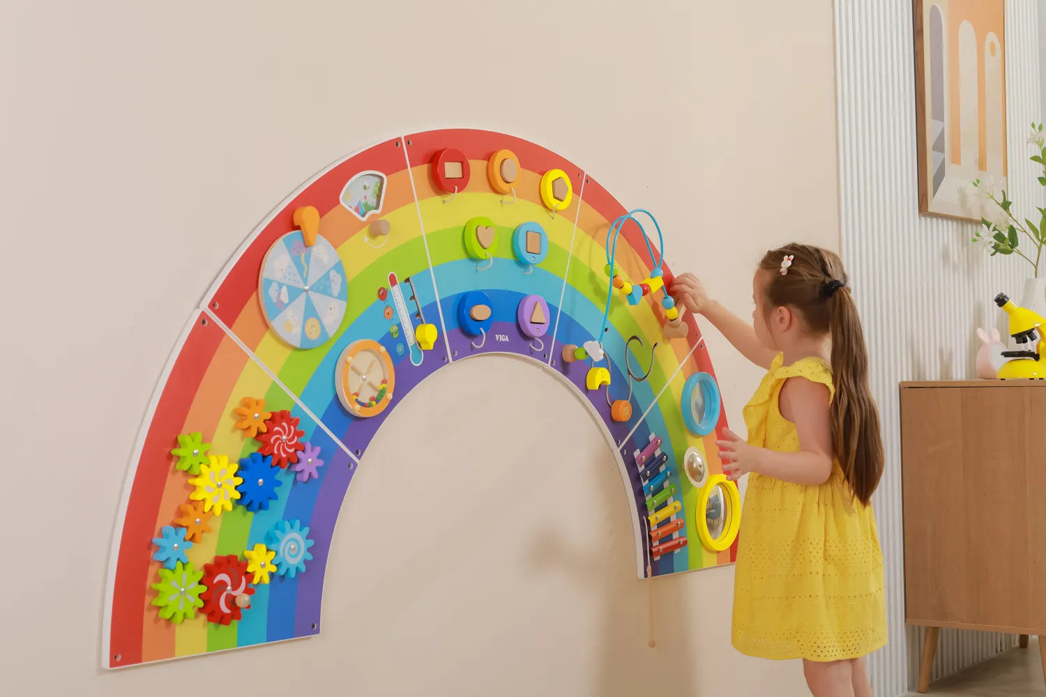 Kidicare Wall Activity Panel - Rainbow