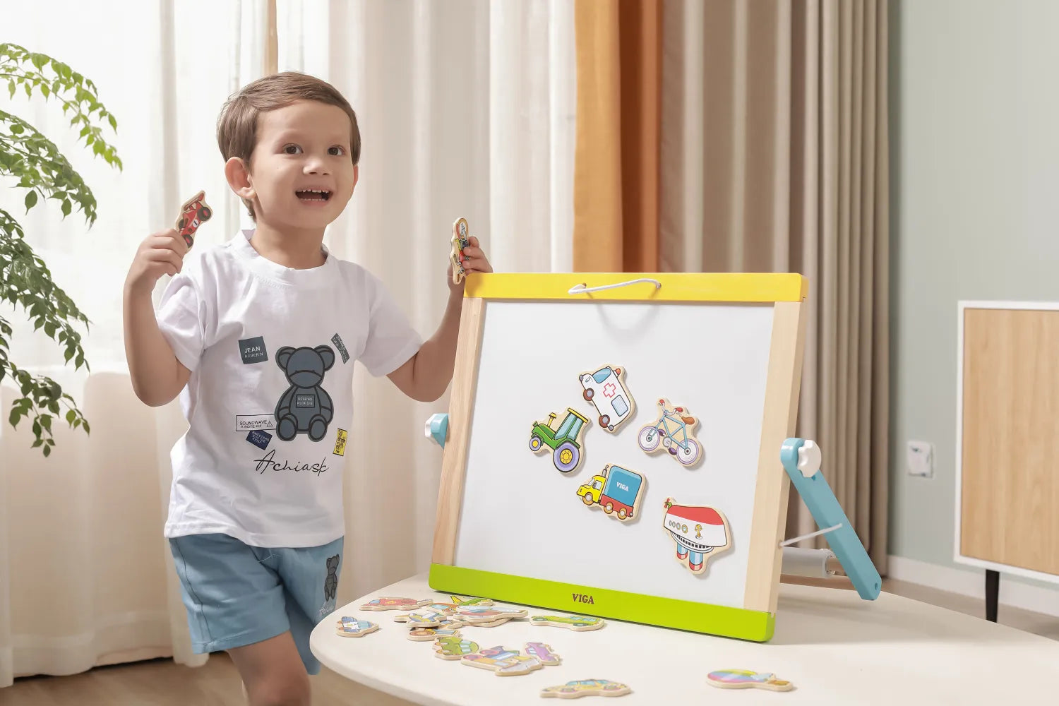 Puzzle magnétique véhicules - 20pcs