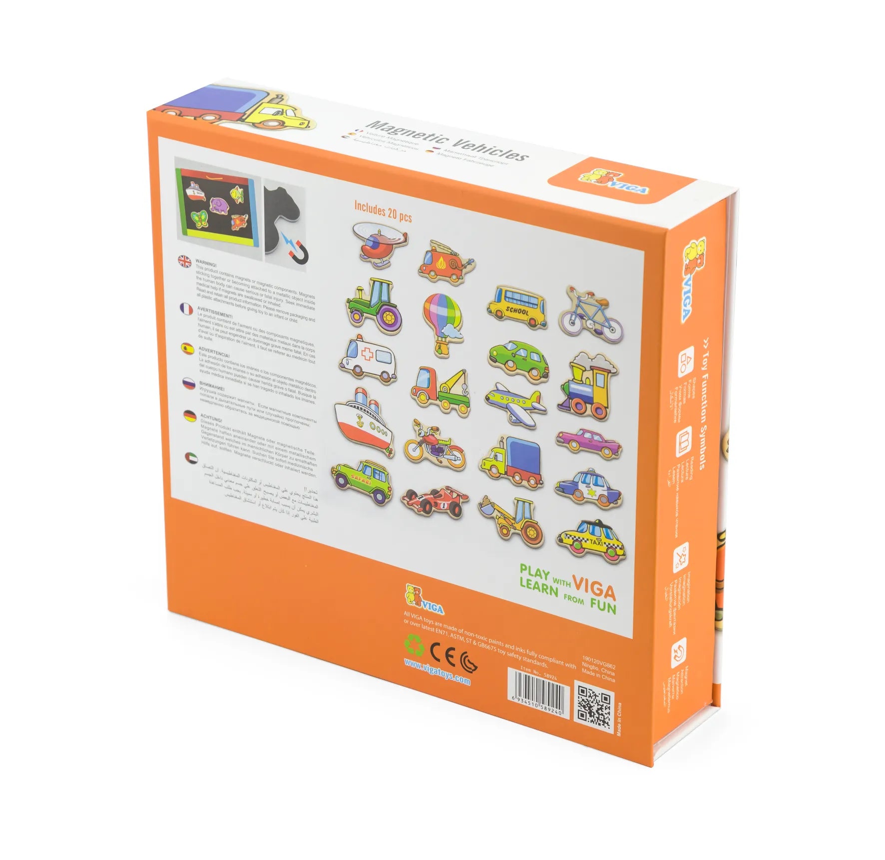 Puzzle magnétique véhicules - 20pcs